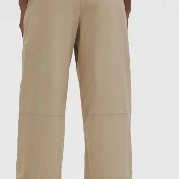 Lululemon NWT Softstreme High-Rise Wide-Leg Pique Pant *Regular Sheer Oak